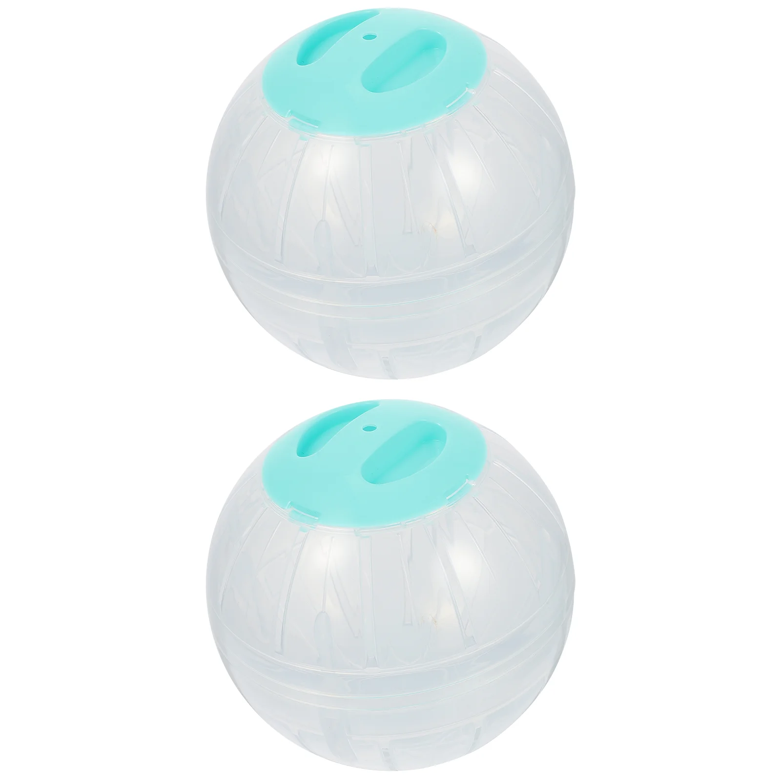 2 Pcs Small Animal Exerciser Guinea Pig Wheel Large Hamster Running Ball Portable Toy Jogging Rats Plastic Sports Balls Fitness