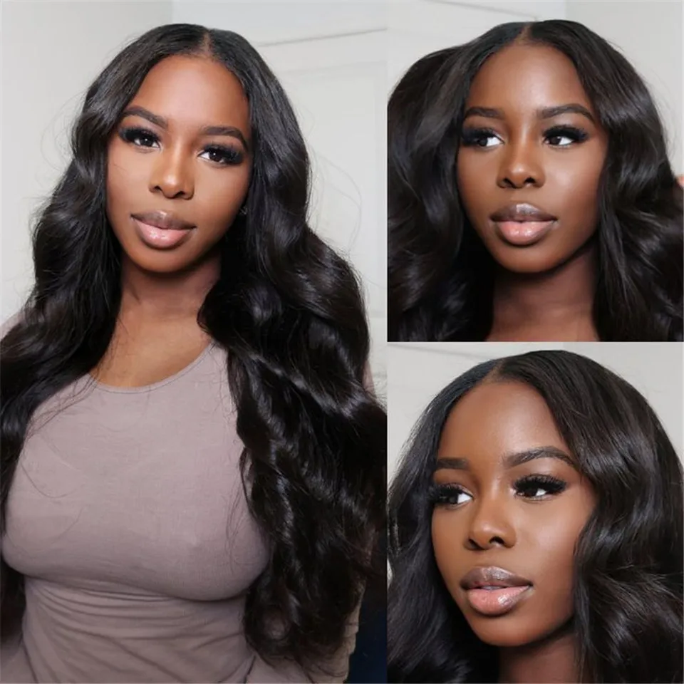 

Glueless Body Wave Human Hair Lace Wigs For Women Peruvian 13x4 Transparent Body Wave Lace Front Wig Preplucked Natural Hairline