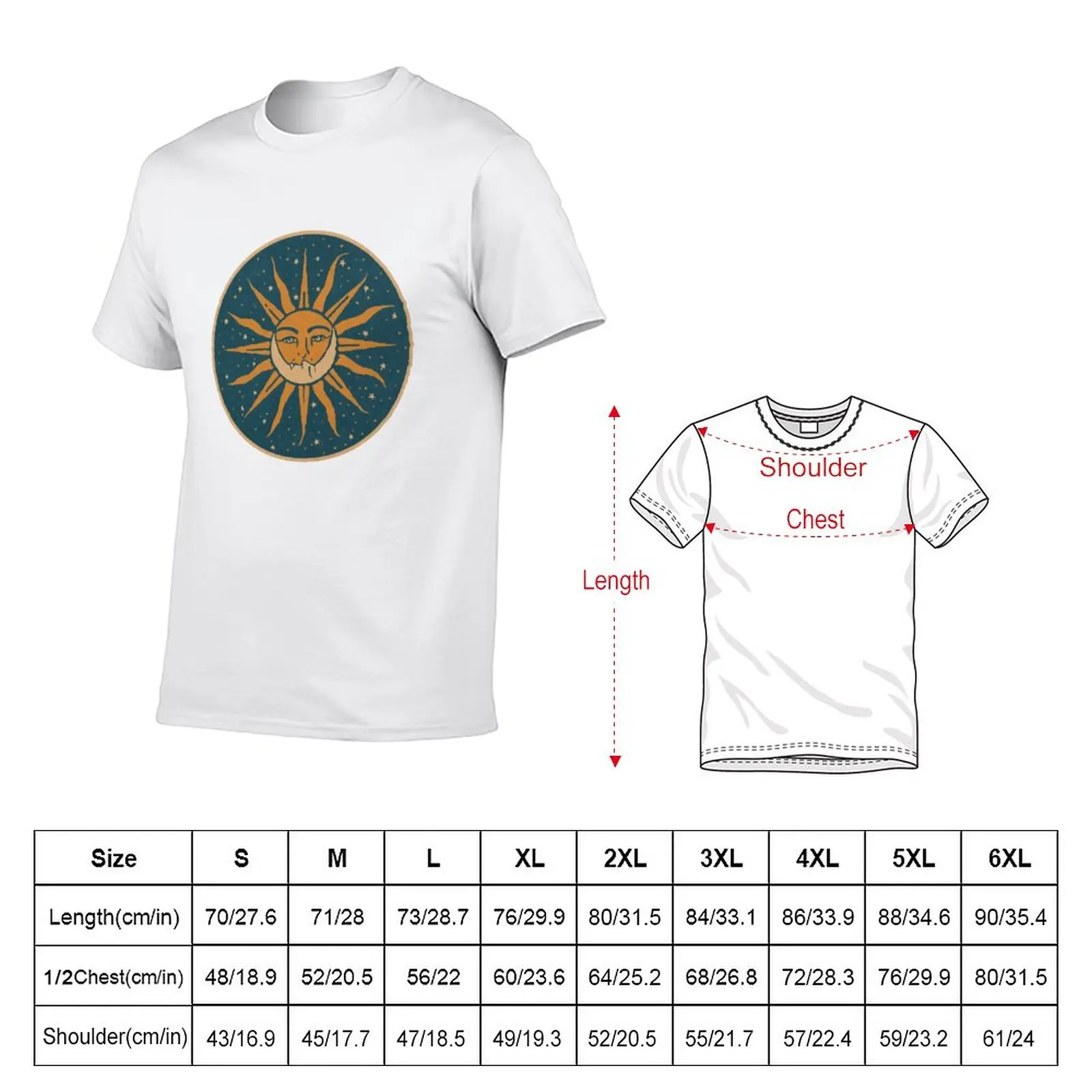 New Sun and Moon Vintage T-Shirt summer tops shirts graphic tees cute tops mens graphic t-shirts pack