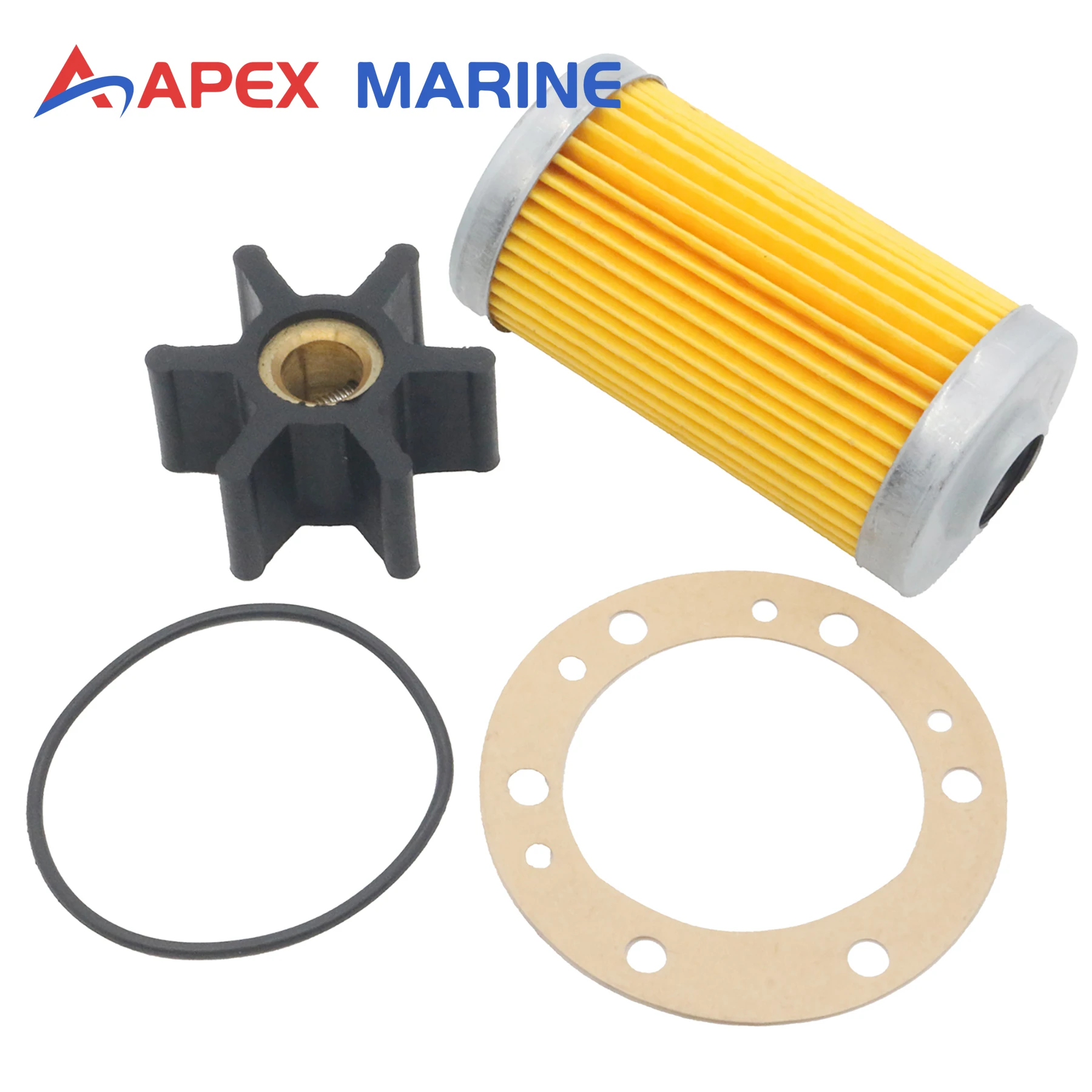 

Marine Engine Cooling Water Pump Impeller Repair Kit 104211-42070 for Yanmar 124070-42000 128270-42002 728270-42001 18-8952