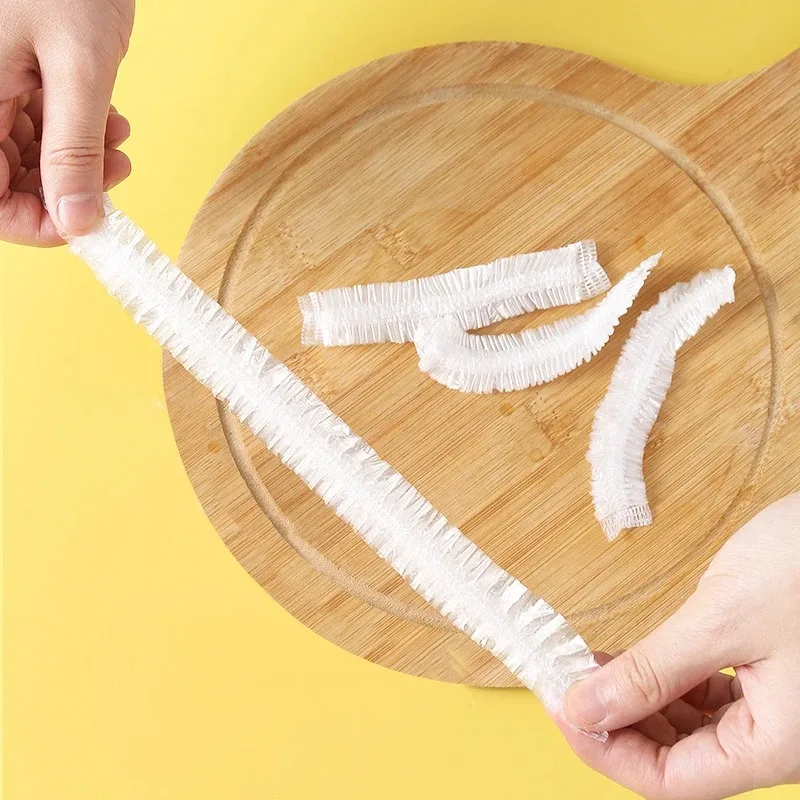 Disposable Food Cover Saran Wrap Bowel Cover Food Grade Fresh-keeping Plastic Bag Kitchen Storage Accessories reusable kitchen image 4