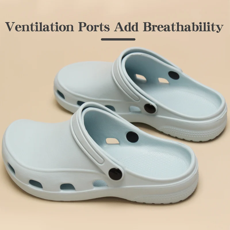 Women's Ultra-lite Clogs Medical Footwear Doctor Scrub Nursing Shoes and Clogs Breathable Slip on Slippers X03-04
