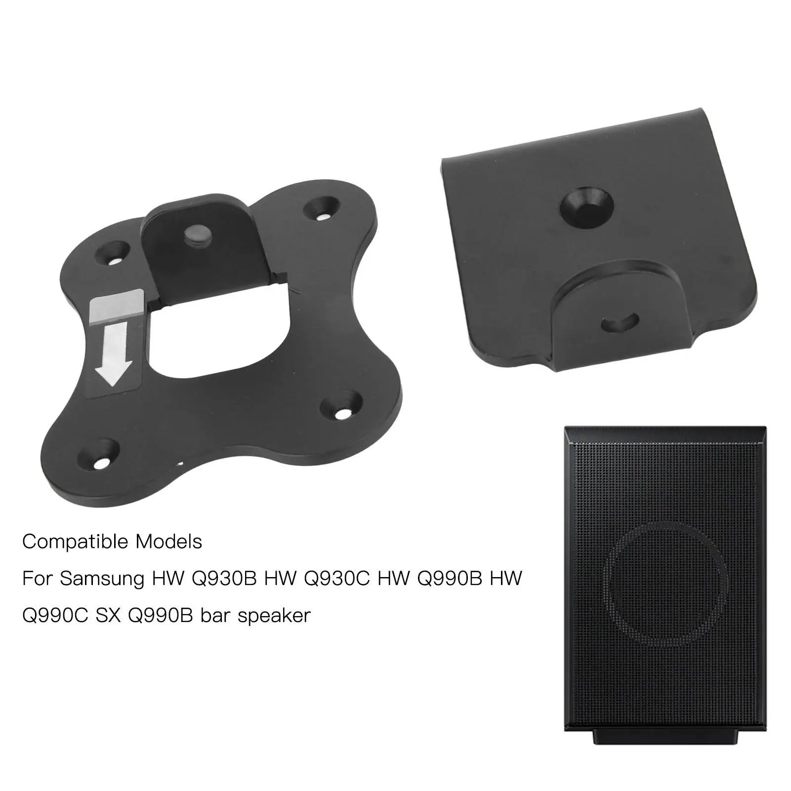 Metal Wall Mount Bracket for Subwoofer Bar Speakers for hw Q930B/C & Q990B/C - Secure Your Sound System