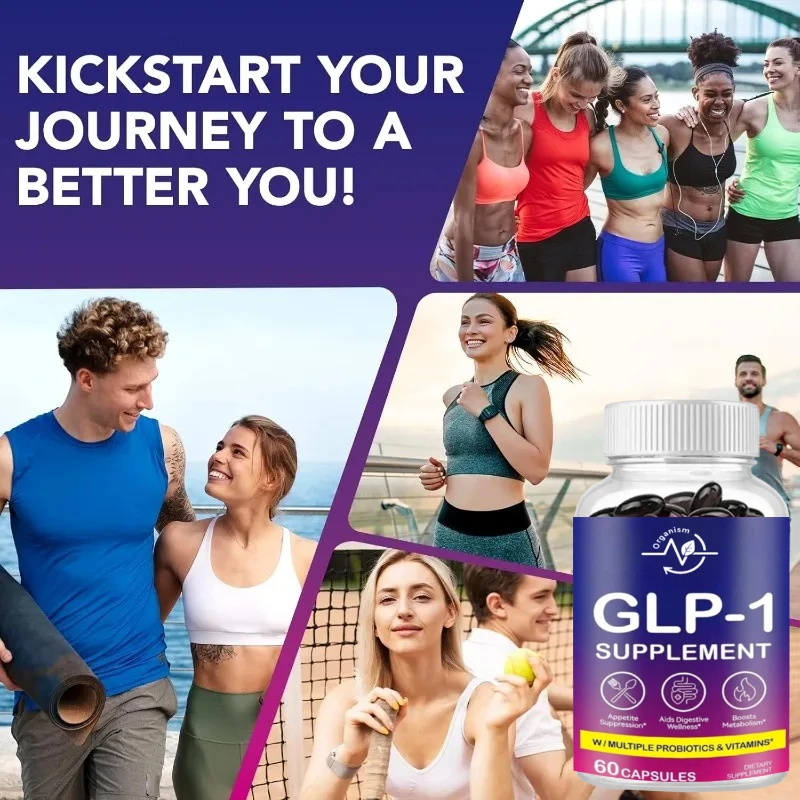 Metabolize-60 GLP-1 كبسولات دعم المكملات البروبيوتيكية للطاقة الميتابولية عدد 60 #3