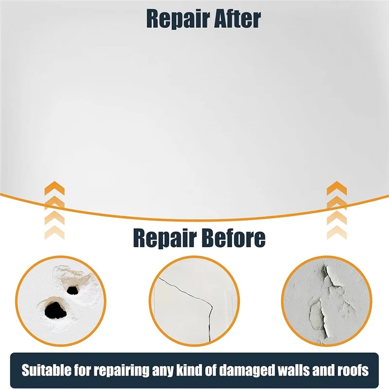 HLZS-6/8/12/12 Inch Dry Wall Patch Kits For Large Holes, 8Pack Drywall Repair Kit With Scraper& Sandpapers