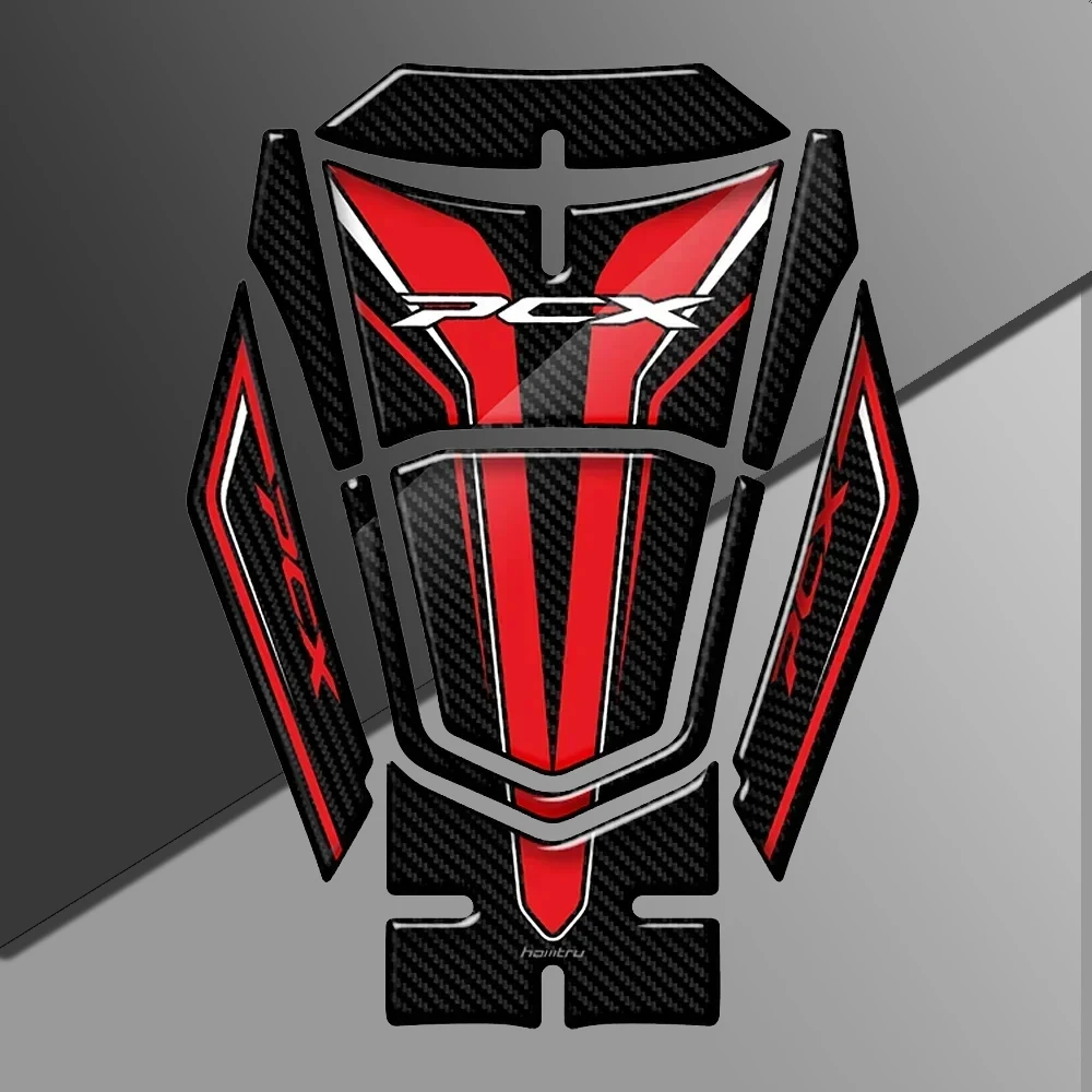 

For Honda PCX 125 160 PCX125 PCX160 2021 motorcycle 3D resin carbon fiber texture protective fuel tank pad sticker