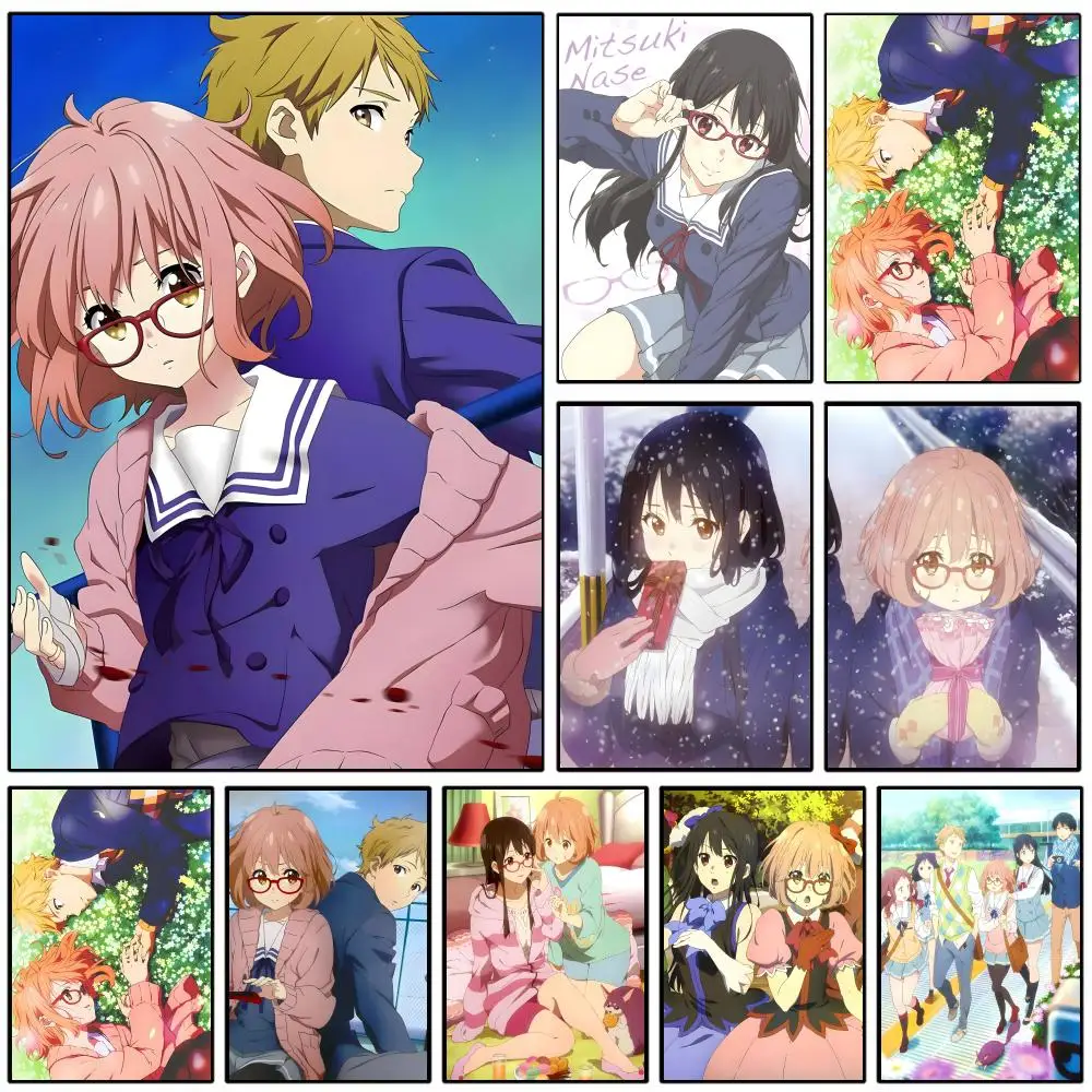 B-Beyond The Boundary ANIME Poster Self-adhesive Art Waterproof Paper Sticker Coffee House Wall Decor
