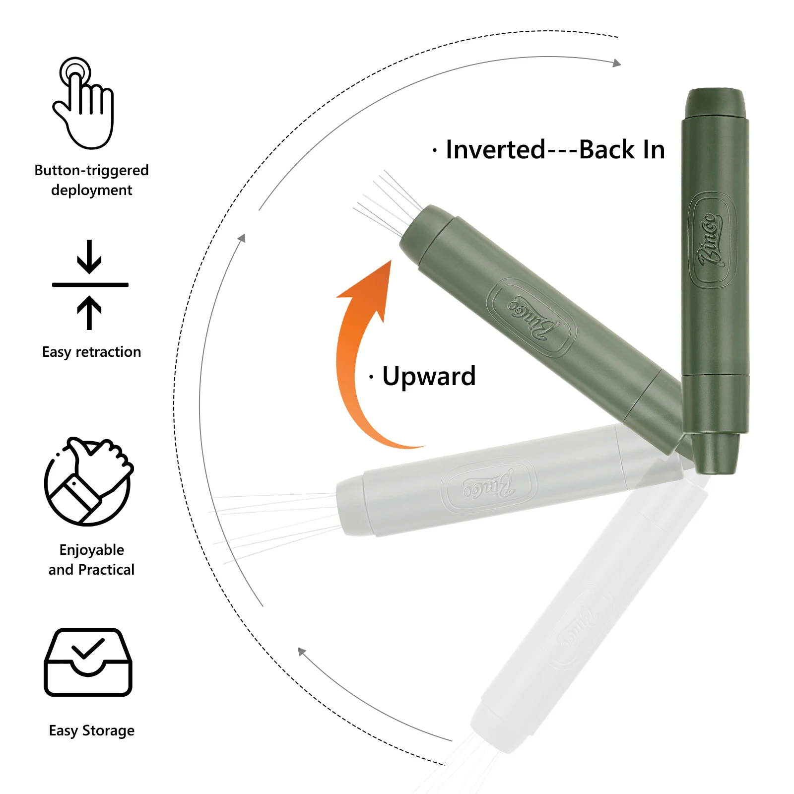 Bincoo Professional Espresso Distribution Needle Magnetic Telescopic Stainless Steel Clump Breaker Perfect for Stirring view 5