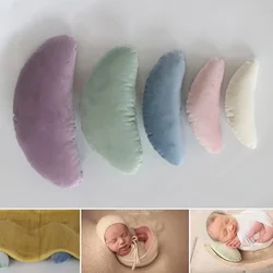 Newborn Posing Beans Pillow Baby Photography Props Pillow Baby Mat Cushion Positioner Auxiliary Crescent Bone Shape Pillow