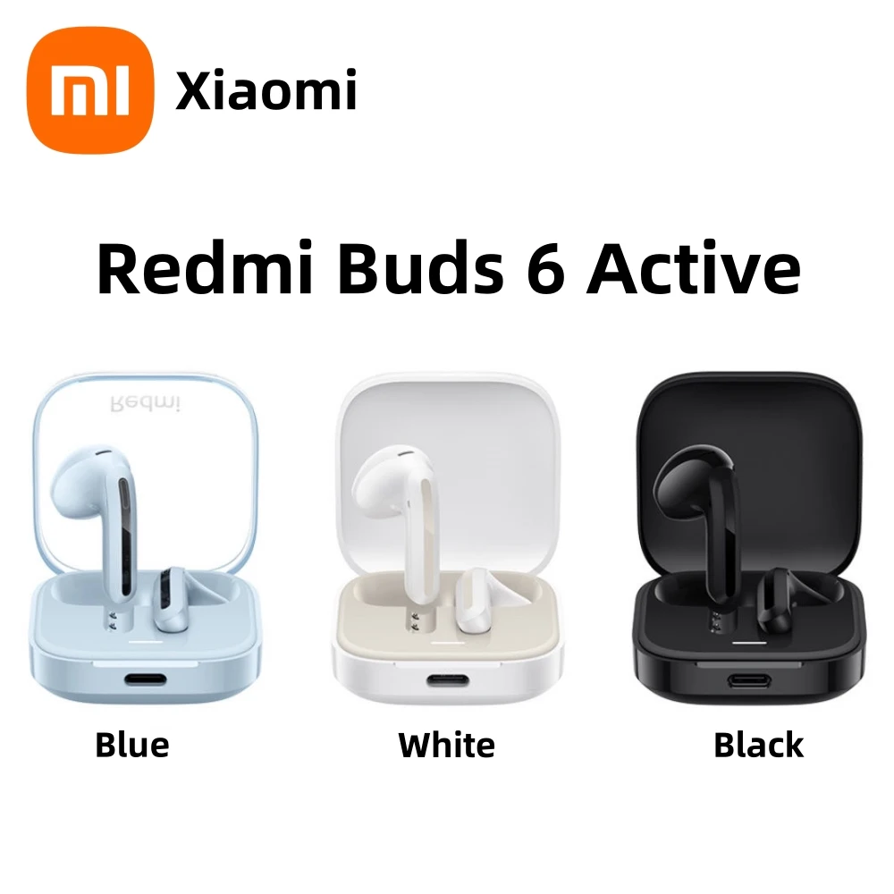 Xiaomi Redmi Buds 6 Active TWS Bluetooth Earphone 30h Long Battery Life 5 Tuning Modes BT 5.4 Wireless Headphone Headset