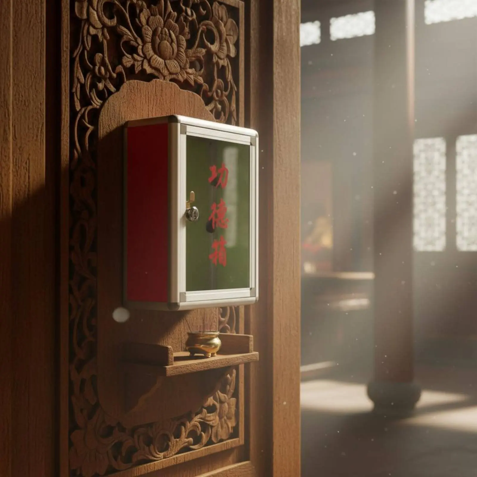 

Настенный ящик для пожертвований с замком, красный, алюминиевый, с функцией запирания, простой в установке, устойчивый к ржавчине, для бизнеса, отелей