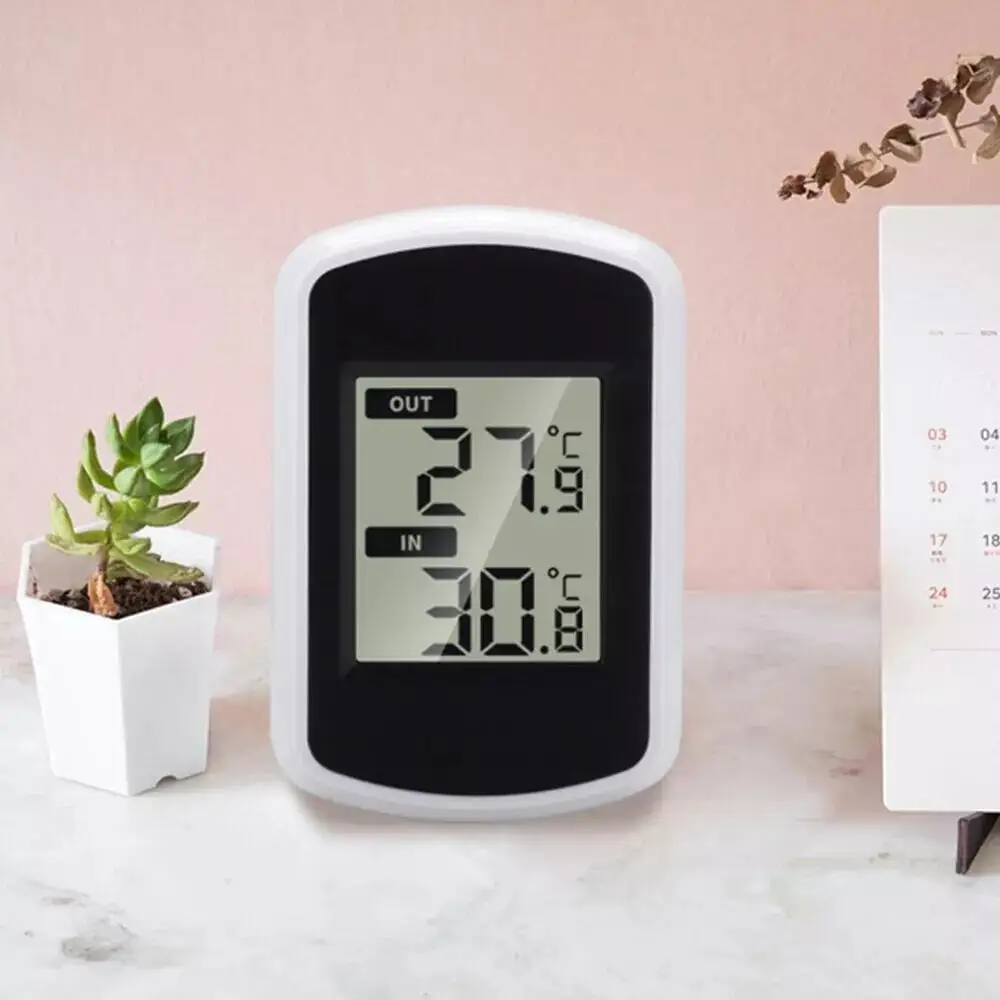 433MHz Digital Wireless Thermometer LCD Ambient Temperature Meter Weather Tester