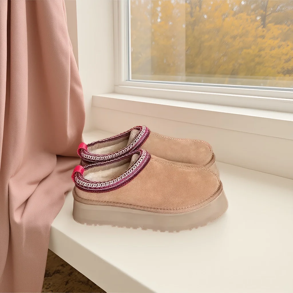 

2026 Classic Ultra Mini Platform Boots New Fashion Leather Suede Wool Comfort Winter Womens Fur Slippers K98 ‮34-53 SeziS UggS