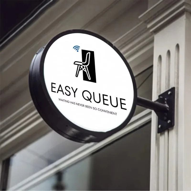 Real Estate Agents Outdoor Hanging Led Light Box for Advertising Light Boxs Shopping Mall Coffee Storefront Outdoor Waterproof