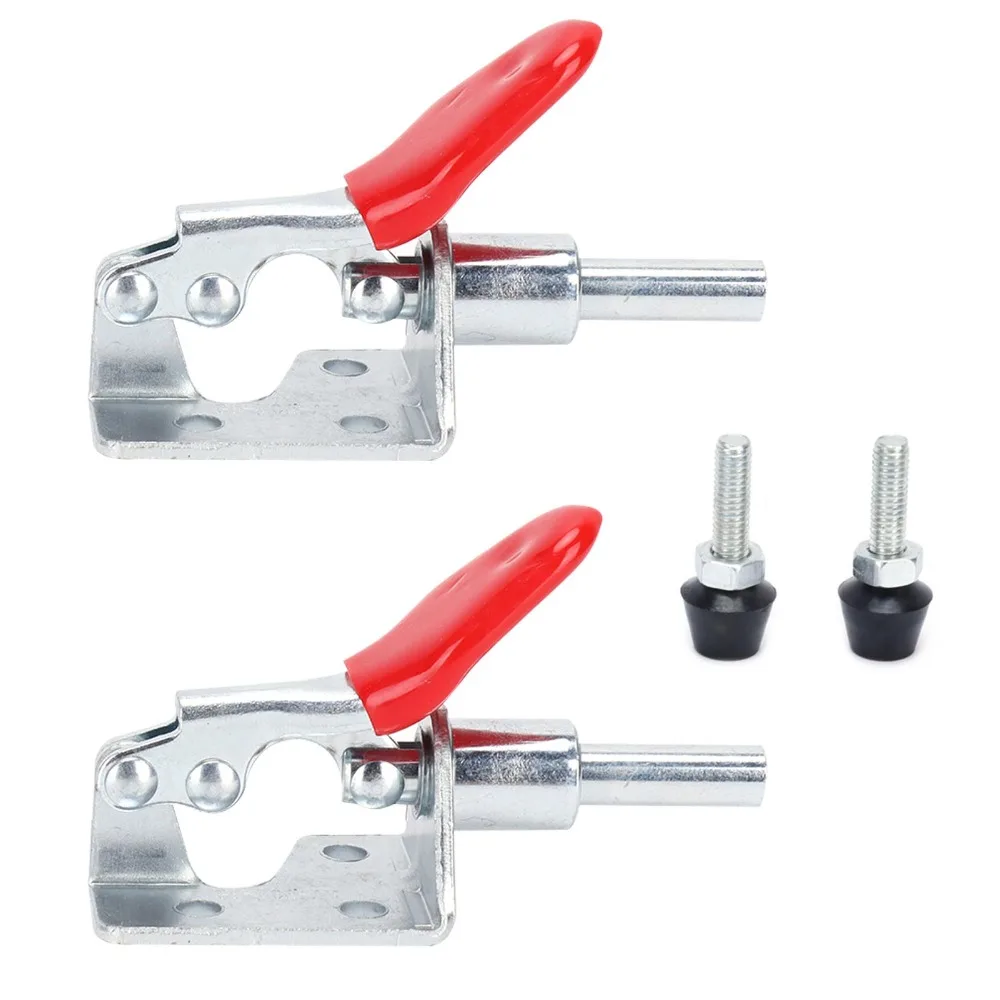 2pcs Accessories Adjustable Toggle Clamp Precision 68*27mm Push Pull Toggle Clamp Quick Positioning Clamp Welding