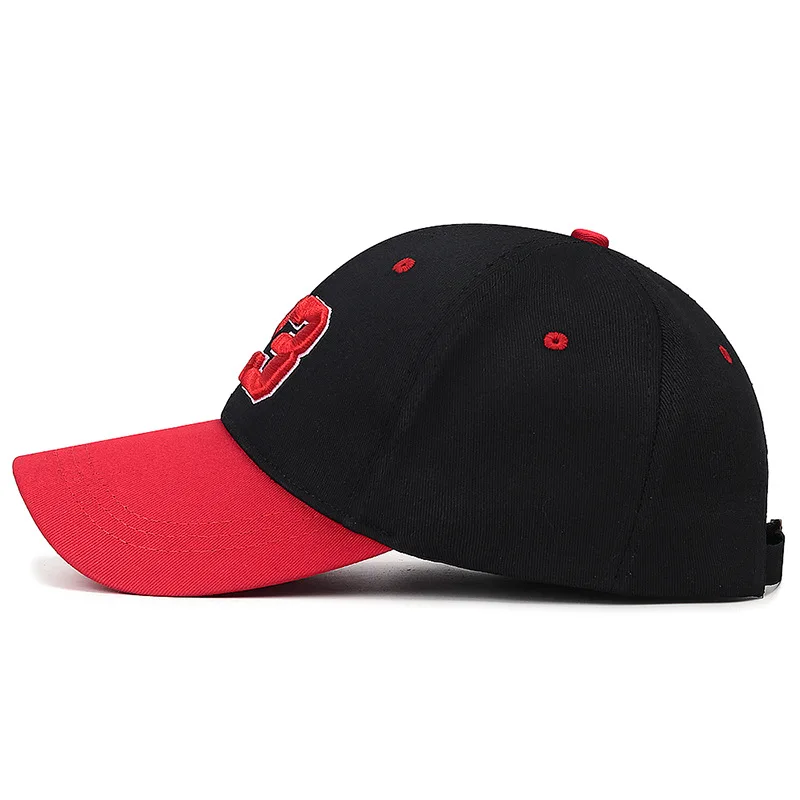 Number 23 Embroidery Baseball Cap Men Women Streetwear Letter Sunshade Hats Fashion Adjustable Female Male Snapback Caps