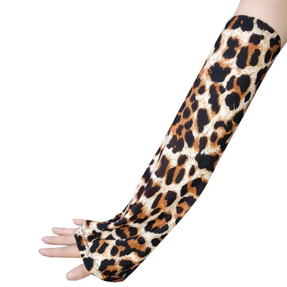 Solid Color Sun Protection Sleeves Ice Silk Arm Sleeves Summer Sunscreen Sleeves Driving Sunscreen Sleeves Women Arm Sleeves