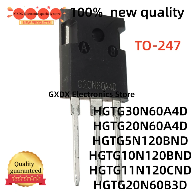 10-20-30Uds 100% new HGTG30N60A4D HGTG5N120BND HGTG20N60A4D 20N60A4D HGTG20N60 HGTG10N120BND HGTG11N120CND HGTG20N60B3D TO247