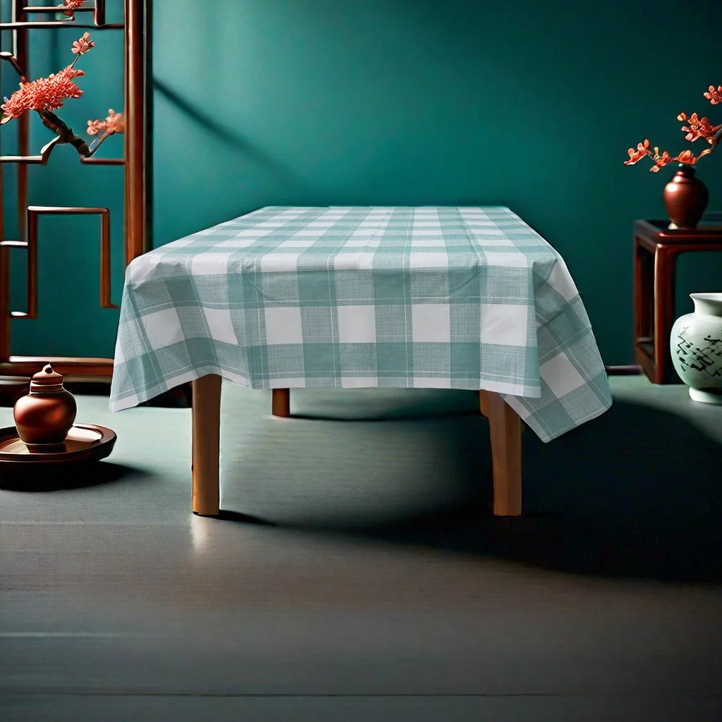 Waterproof Oil-proof No-wash Fresh Plaid Pattern  Tablecloth Dining Table Cover coffee Restaurant Cafe Home Indoor Outdoor