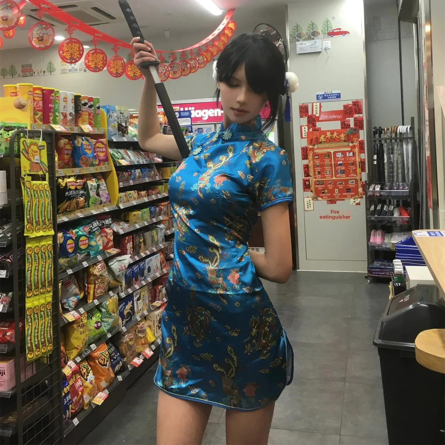 New Chinese Sle  Dr loween Cisas Cosplay orm Soft Girl Maid Skirt ort  Daily Wear