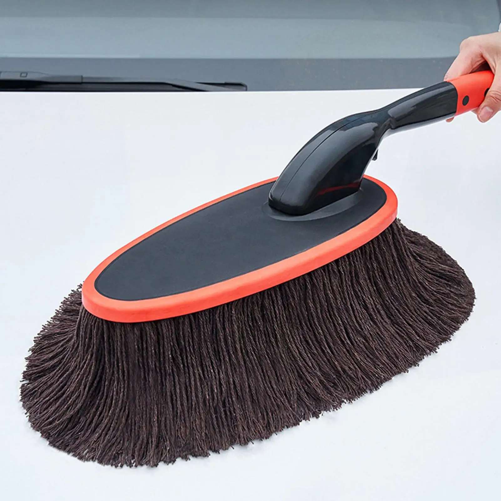 Car Dust Brush Strong Absorption Scratch Free Car Detailing Brush for Trailer RV Automotive Sedan Pickup Motorcycle Yacht ATV