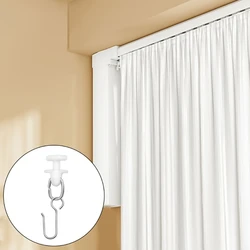 Ceiling Curtain Track Set 120 White Roller Hook for Bendables Rod and Track DropShipping