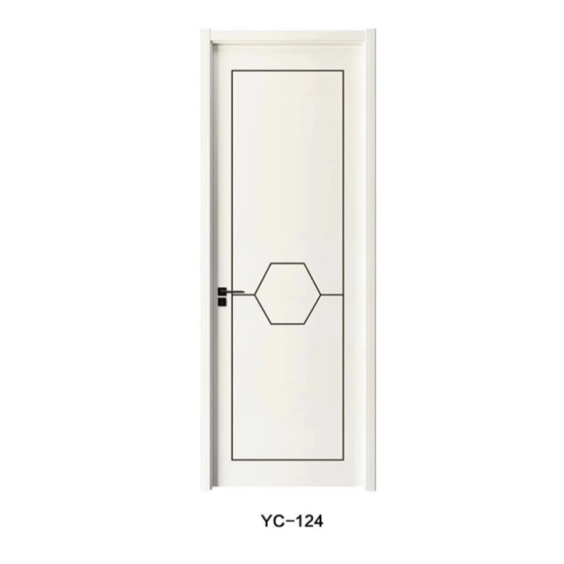 باب خشبي مركب مطلي، مقاوم للرطوبة وعازل للصوت، مصنع عصري وبسيط بالجملة، منزلي #3