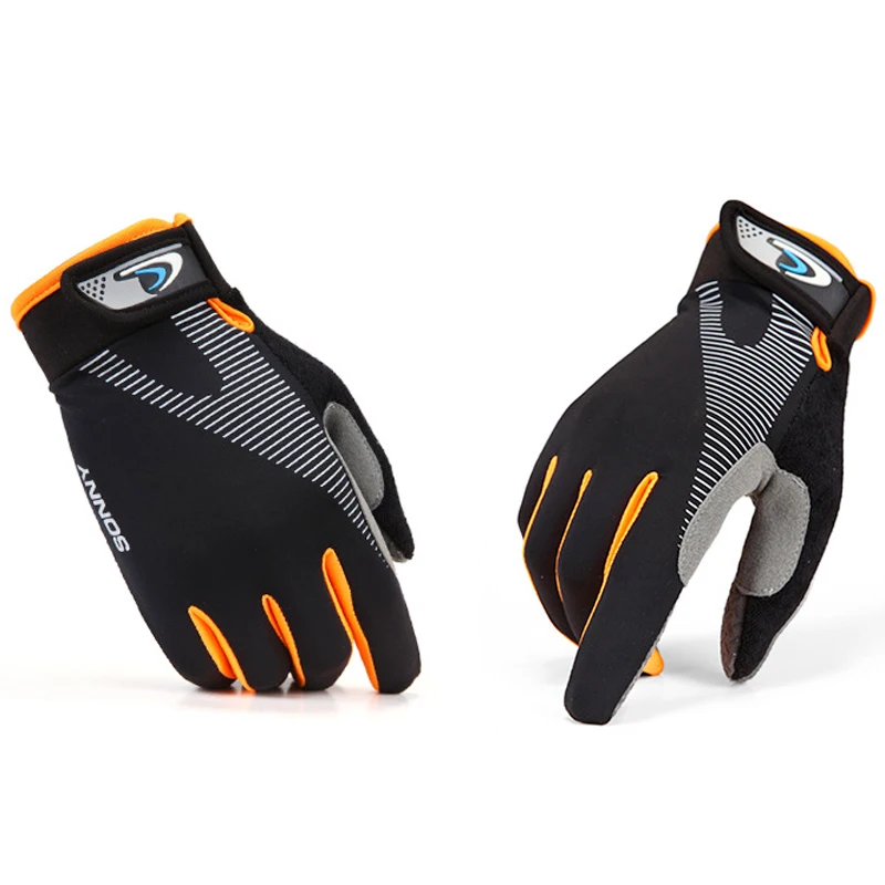 

1pcs Nonslip Full Finger Gloves Breathable Wear Resistant Cycling Mountain Bike Gloves For Men Women Outdoor Sports L Black