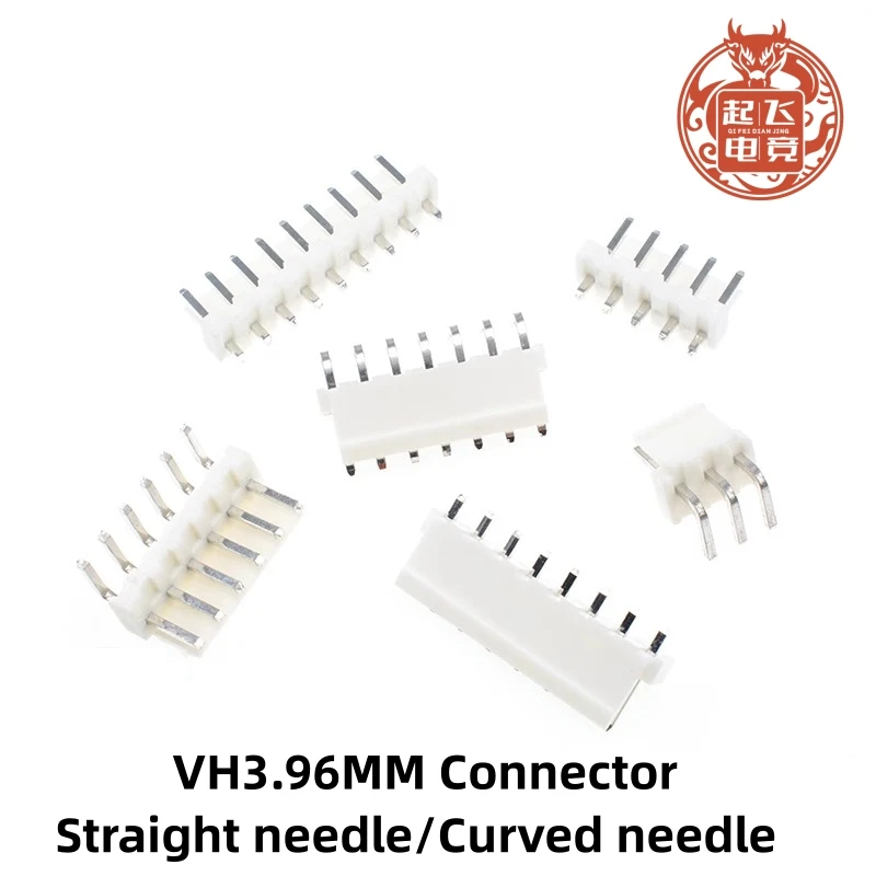 

50Pcs VH3.96 2/3/4/5/6/7/8/9/10Pin Male Female Pin Header Housing Plug Connector Straight/Curved Needle VH3.96mm Connectors