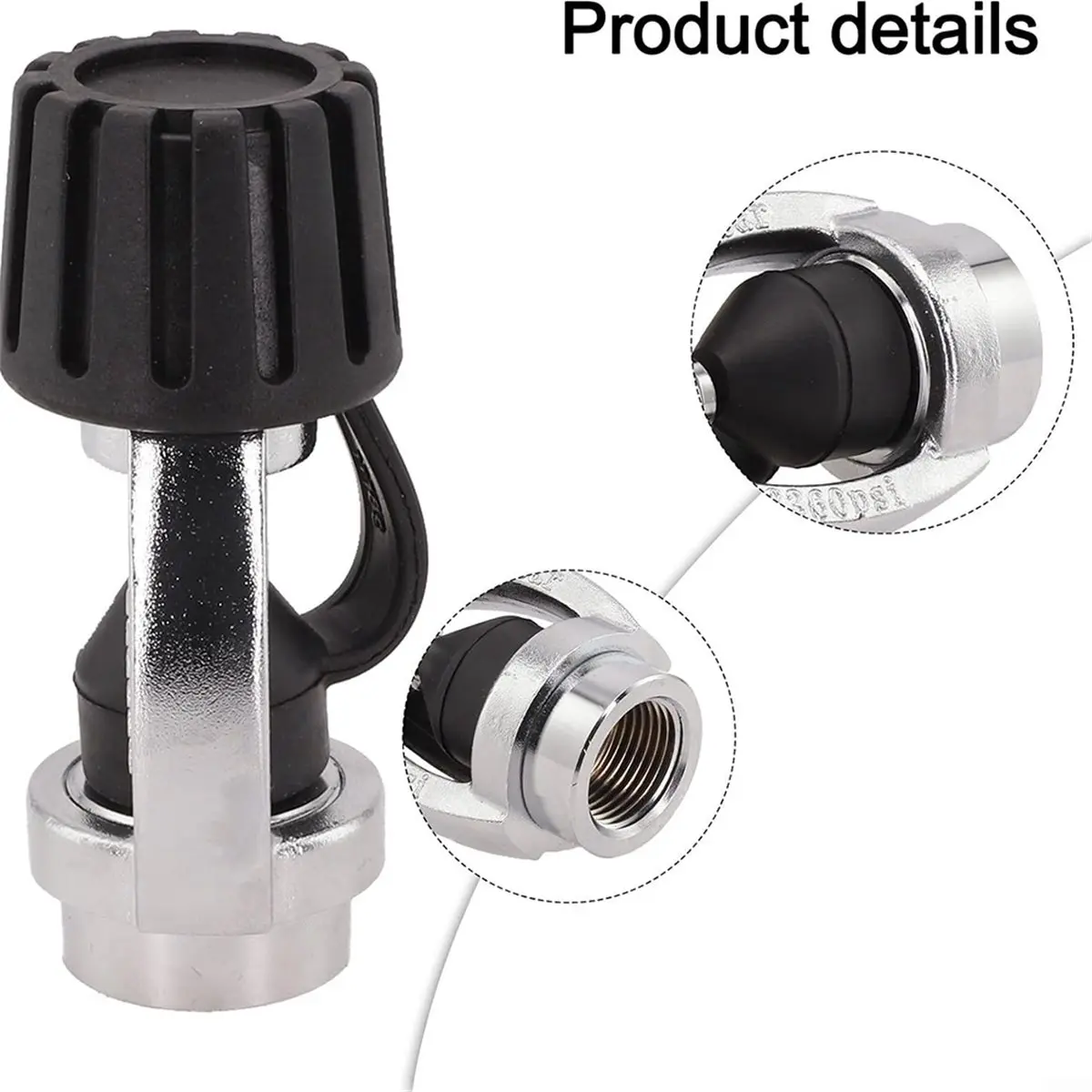 Budget-Friendly-Scuba Diving DIN to Yoke Adapter for First Stage Regulator with Dust Cap Converter Tool for Underwater Diving Eq