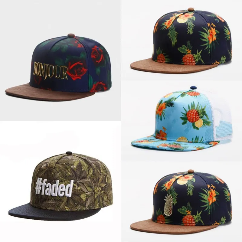 Hot sale Trendy Fashion Unisex Outdoor Casual Baseball Cap Fruit Print Outdoor Personalized Sun Hat Classic Men Women Cap
