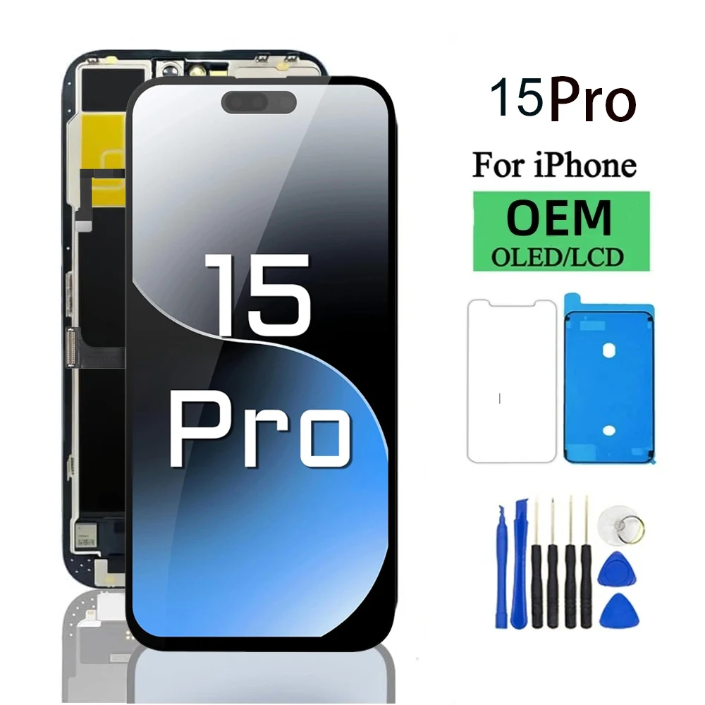 6.1 ''Per Iphone 15 Pro Display LCD Touch Screen Digitizer Assembly Per Iphone 15 Pro Sostituzione Dello Schermo LCD