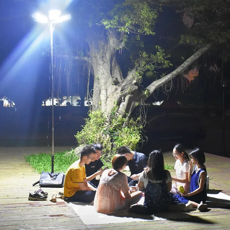 Barra telescópica para iluminación de tienda de campaña, luces portátiles para acampar, equipo de linterna, Bombilla, lámpara de luz Led, bombilla