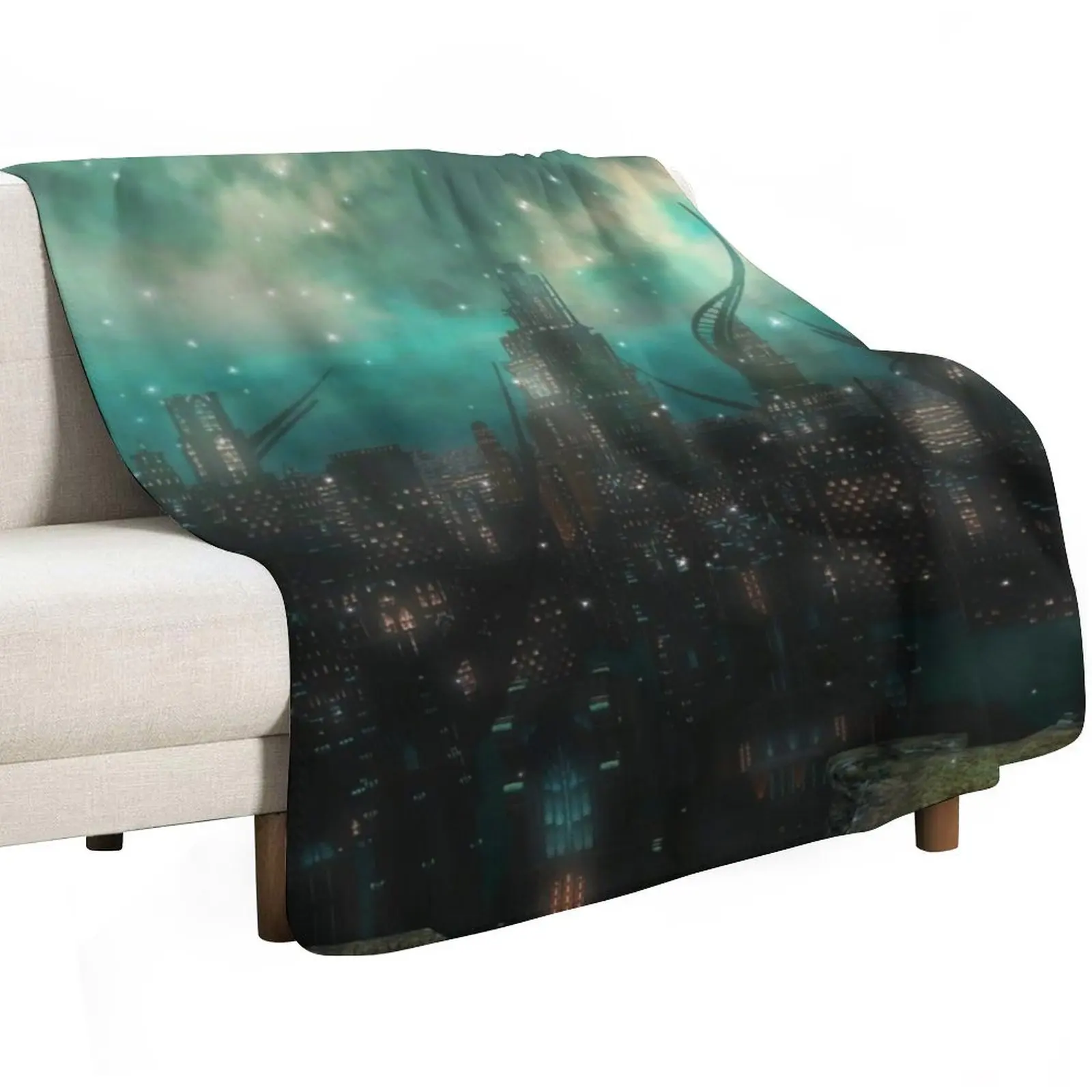 FFXIV - Amaurot Throw Blanket Plaid Designers Moving Beautifuls Soft Big Single Blankets