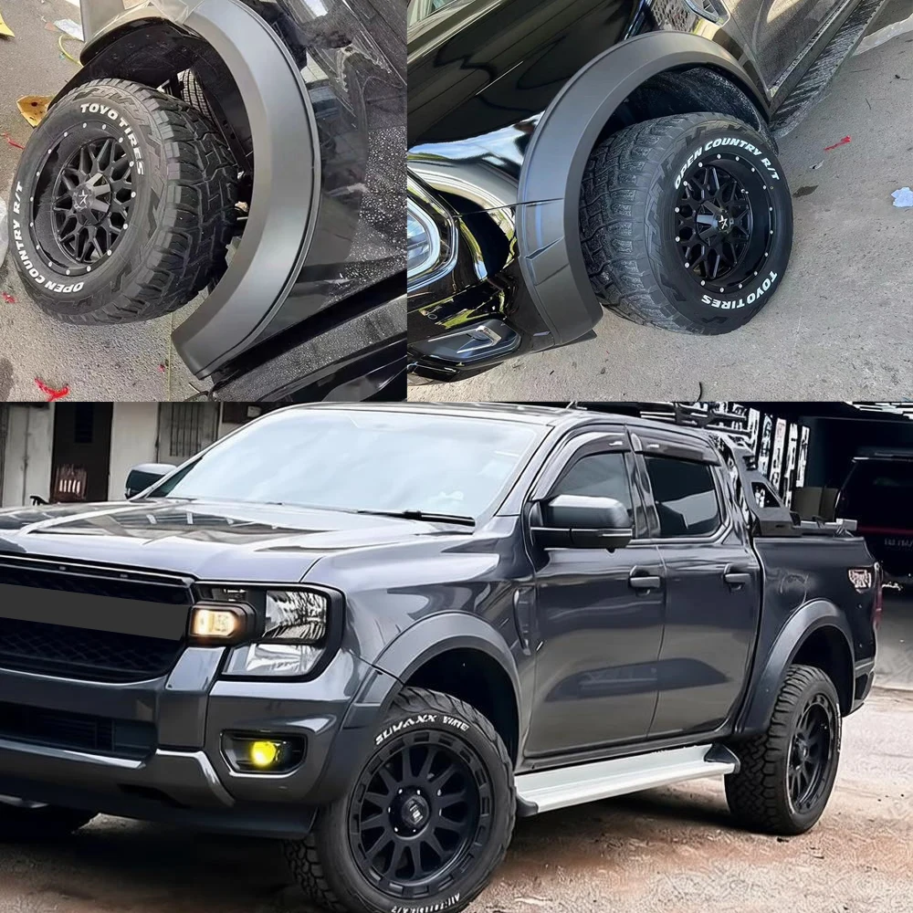 5”Fender Flares For Ford Ranger Next Gen T9 2023-2026 Wildtrak Sport Limited Tremor XLT XLS XL Off-road Wheel Arch