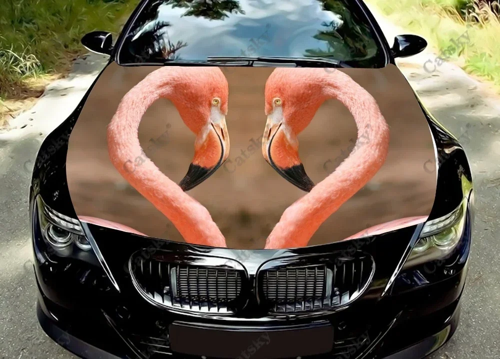 

flamingo animal Car decals engine hood modification stickers racing car packaging painting decals pain car sticker