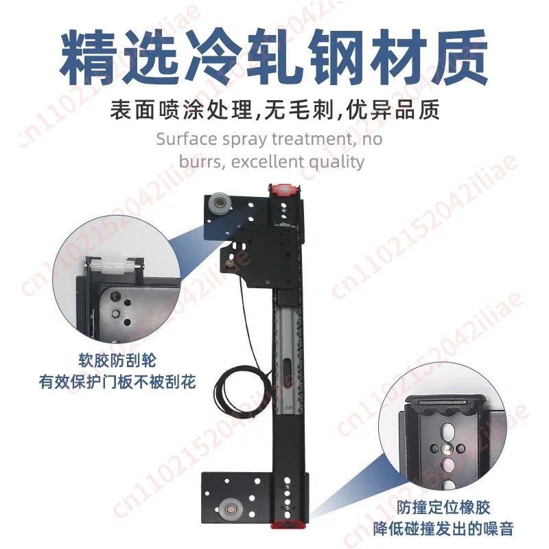 Wardrobe butterfly door hardware accessories hidden swing door track