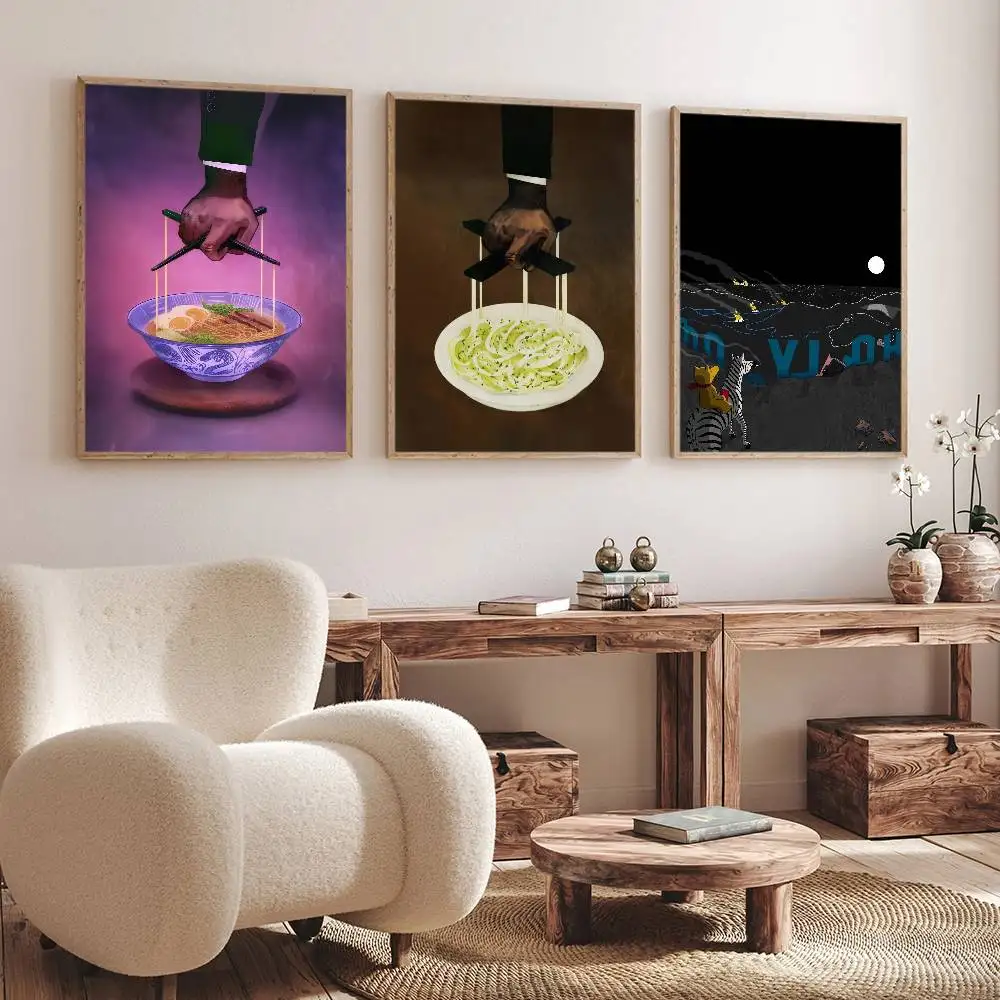 Póster de rapero Singer F-Freddie G-Gibbs Alfredo, impresión de pared adecuada para sala de estar, dormitorio, Bar, salón, decoración del hogar