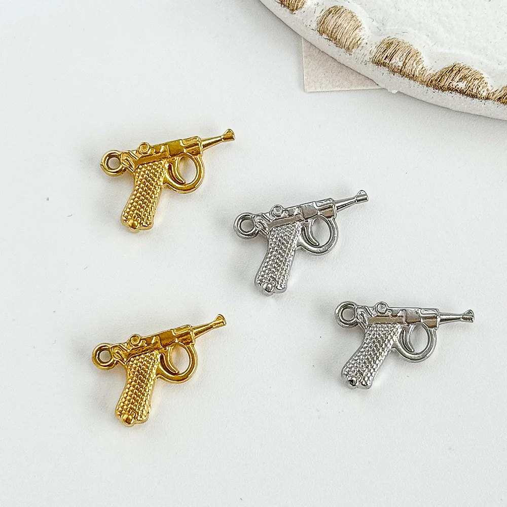 Cordial Design 10*16MM 50Pcs Stainless Steel Pendant/Hand Made/Gun Shape/Charms/Jewelry Accessories/DIY Bracelets Making #195293