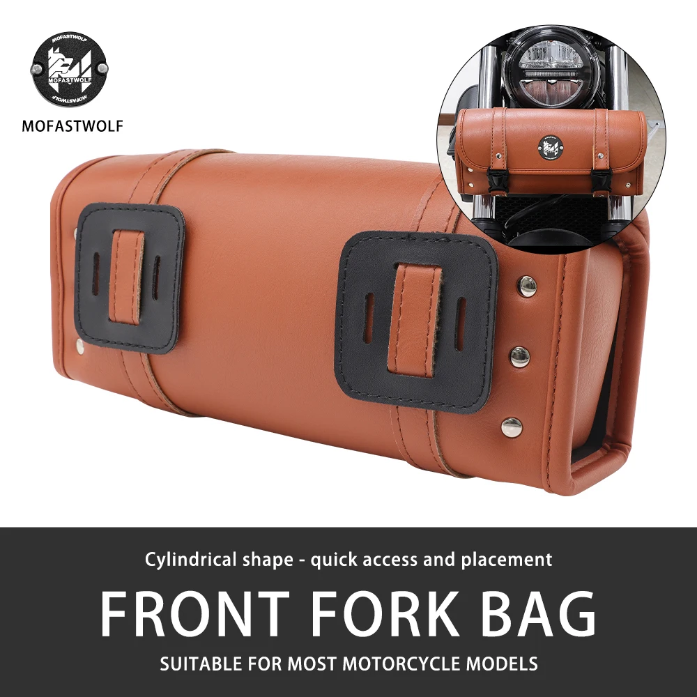 Motorcycle Bag Moto Backpack Saddle Bag PU Leather Motor Luggage Storage Pouch Tank Bag Holder Motorbike Accessories Universal