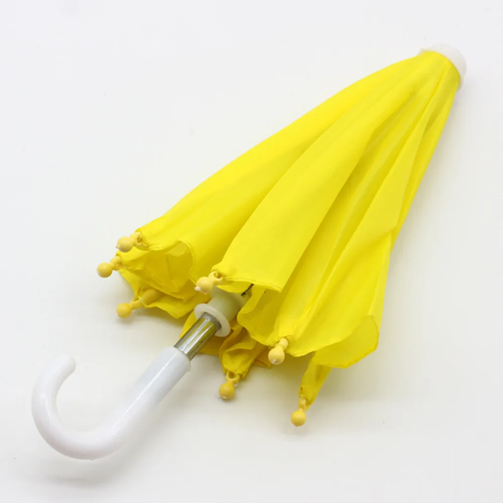 1Pc Baby Doll Rain Gear Toy Umbrella Mini Umbrella Doll Accessories Children Multicolor Toy Clothing Decoration