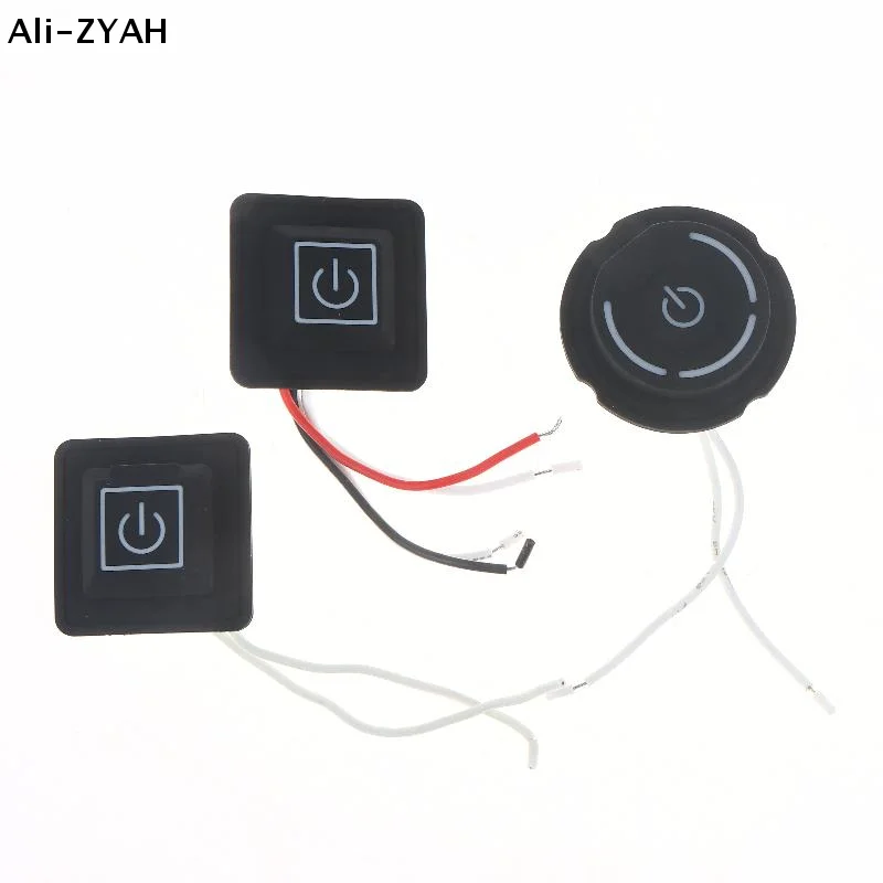 1Pcs 3 Speed Button Switch Heated Vest Pants Electirc Heating Waistband DIY Temperature Controller Universal Button Switch