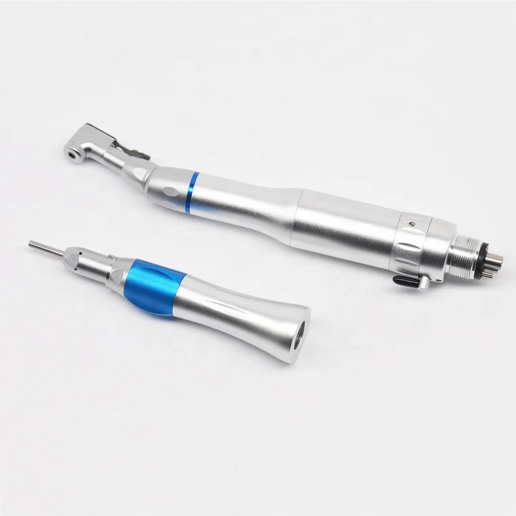 Dental External Low Speed Handpiece Set with 2 Pcs High Speed Handpiece LED and Non-LED Dental Student Kit
