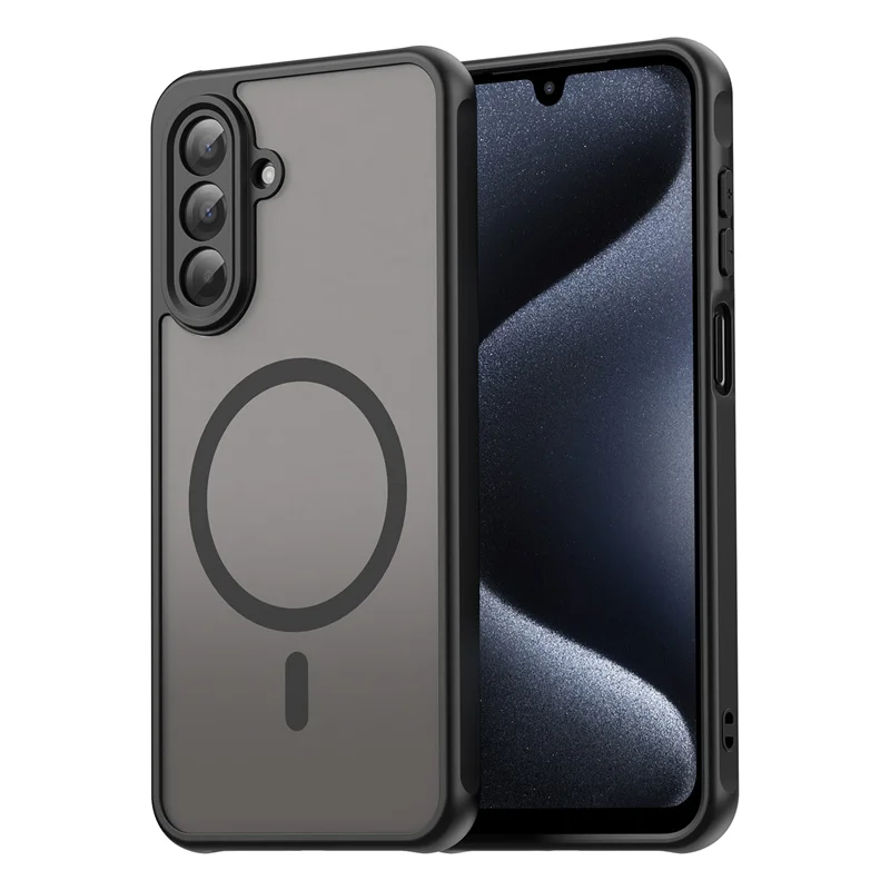 Magnetic For Magsafe Wireless Charge Funda For Samsung Galaxy A07 A17 A37 A57 A55 A35 Case Lens Protector Shockproof Armor Cover