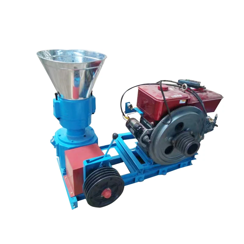 15HP diesel wood pellet making machine pellet making machine feed pellet making machine produces pellets Biomass Pellets 100kg/h