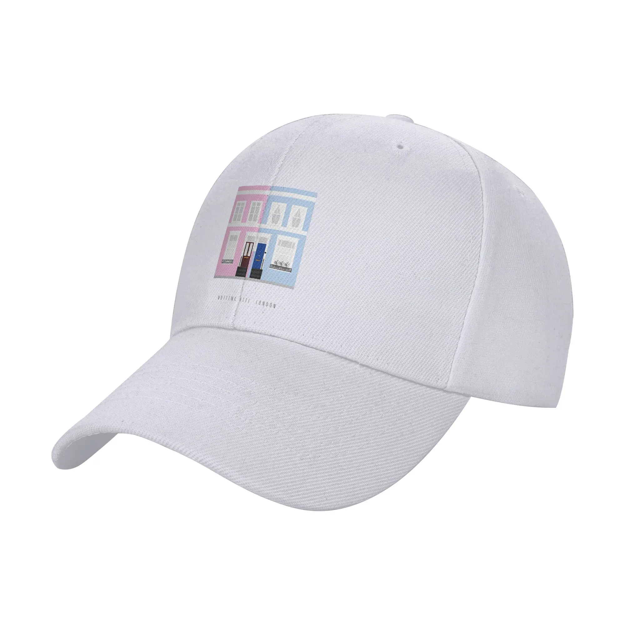 Colorful Houses in Notting Hill London England Trendy Baseball Cap Poolside Leisure Non Slip Baseball Cap