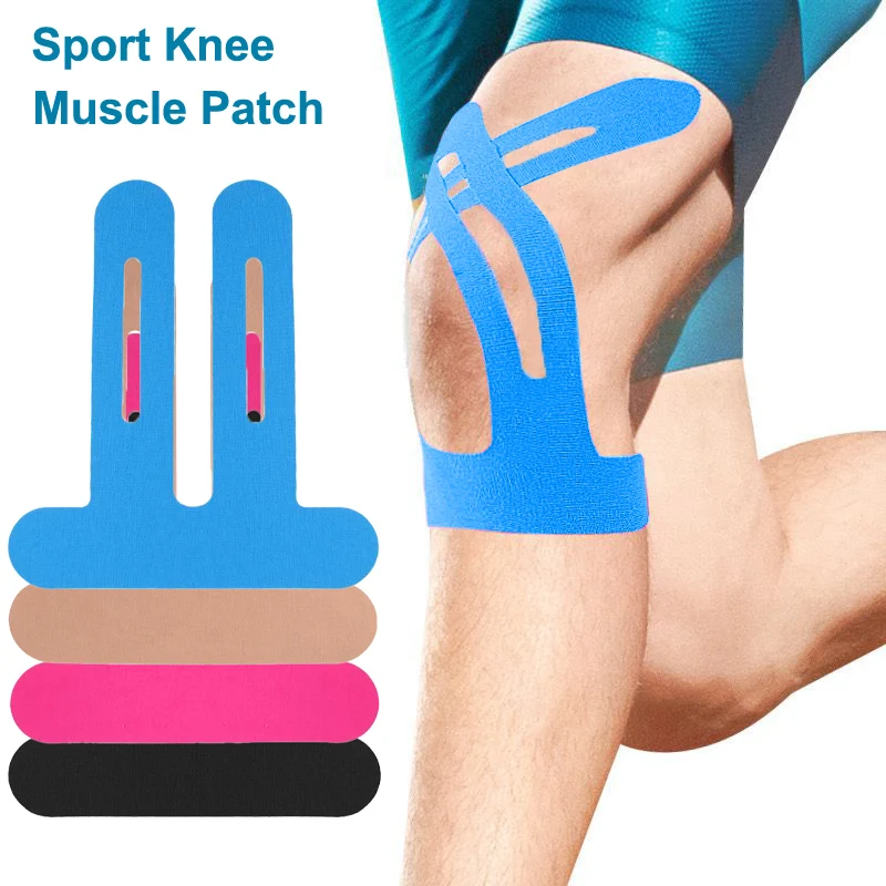 Pre-Cut Knee Kinesiology Tape – Sports Support for Runners, Meniscus Protection & Muscle Stability (One-Piece Design)
