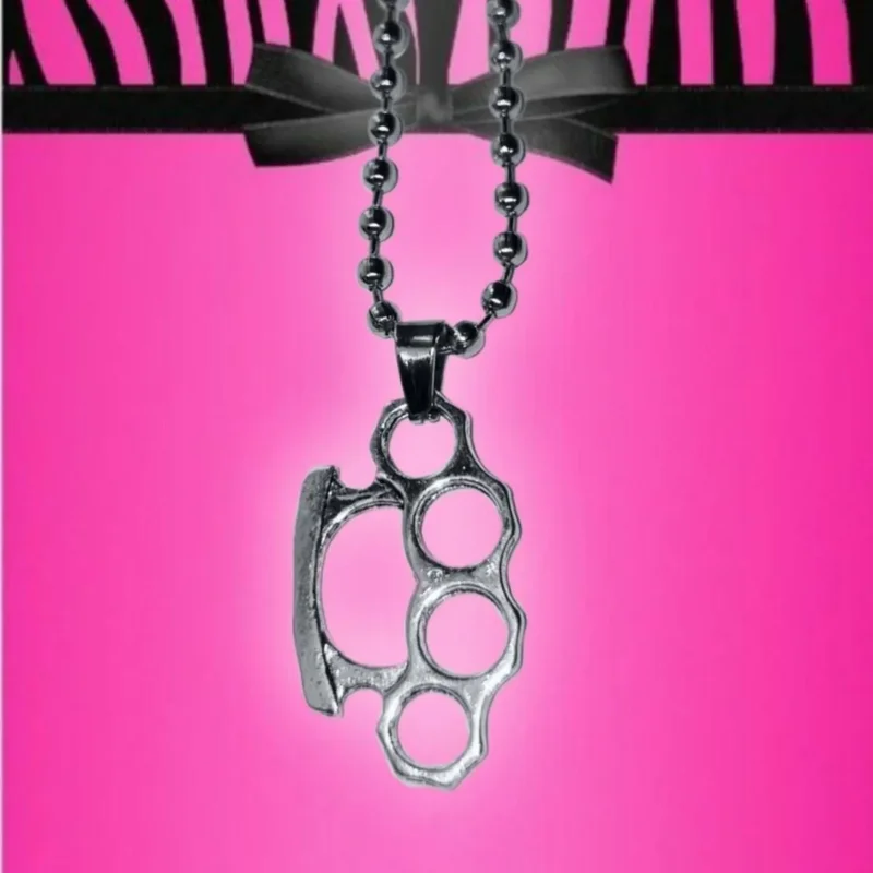 

Knuckle Mcbling Trashycore Y2K Ball Bead NecklaceFashionable vintage jewelry accessories, suitable for fashion lovers