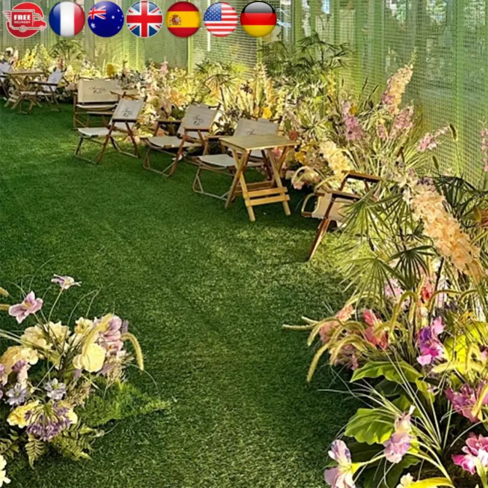 

10 шт. 30x30 см реалистичные модульные плитки из искусственной травы для пола, для использования внутри и снаружи помещений, для сада, газона, патио, балкона