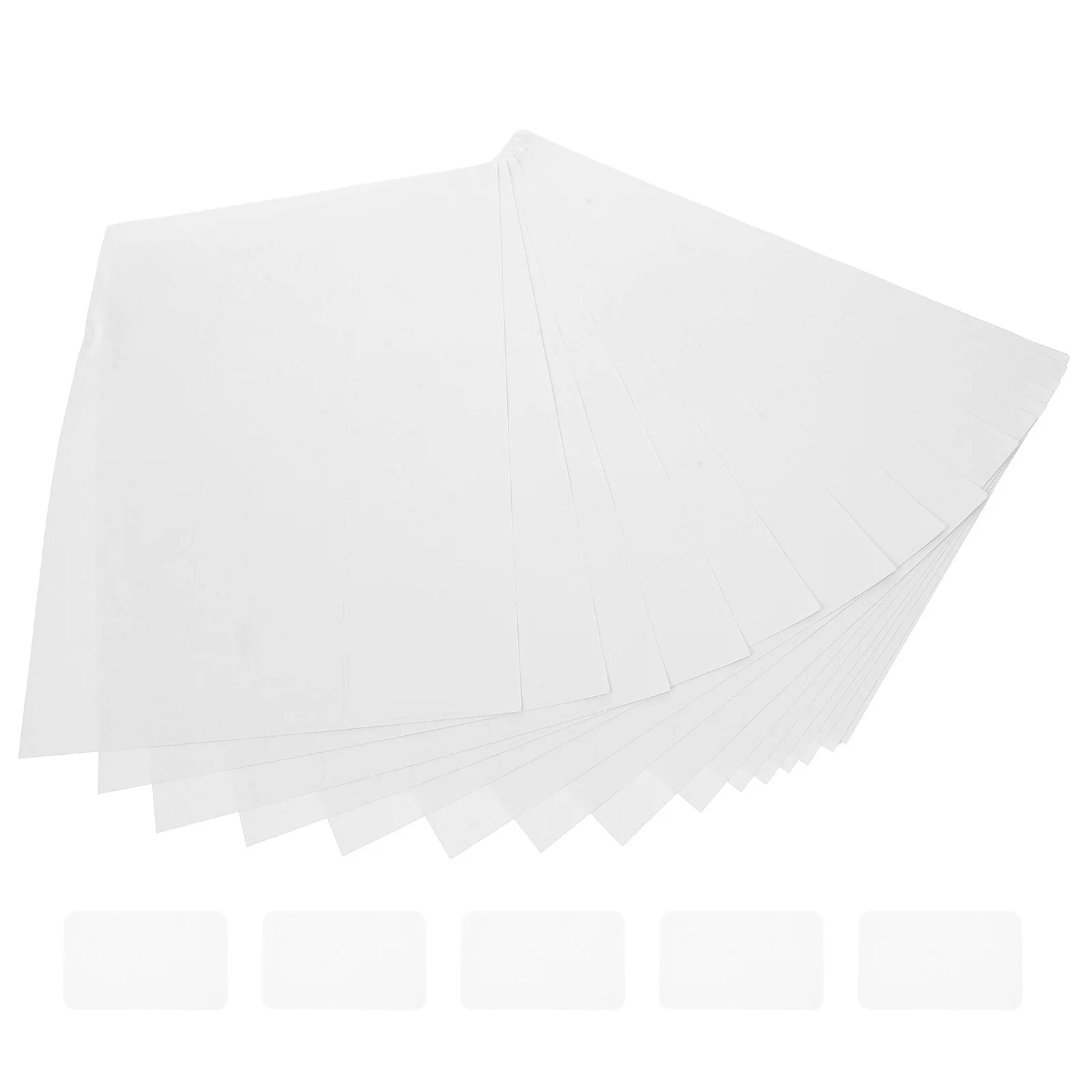 100 Sheets Adhesive Labels White Matte A4 21 Labels Per Sheet Printable Stickers for Mailing Shipping Office Organization